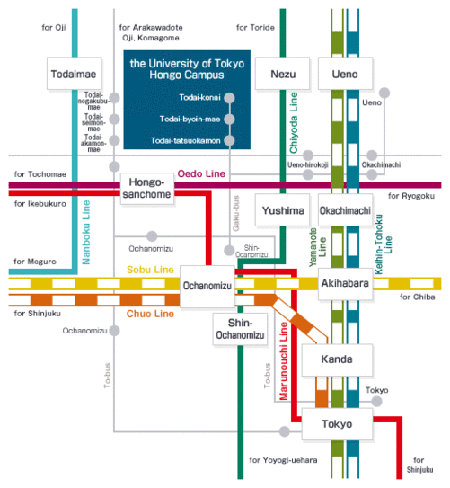 To Hongo Campus